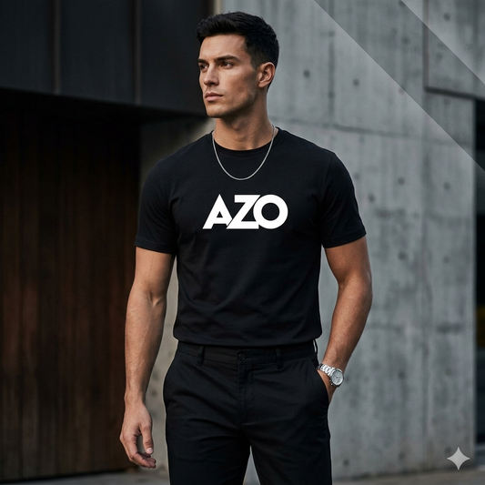 AZO Black crewneck t-shirt